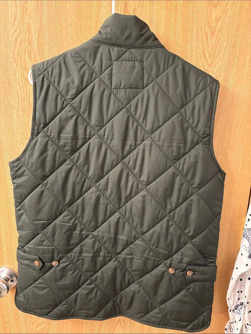 J. Crew Quilted Olive Green Men’s Vest